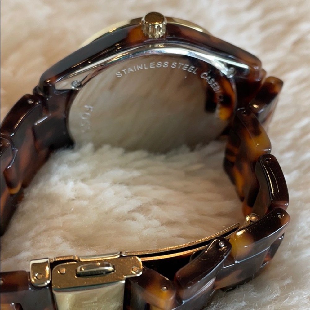Turtle Shell Fossil Watch - Picture 4 of 8